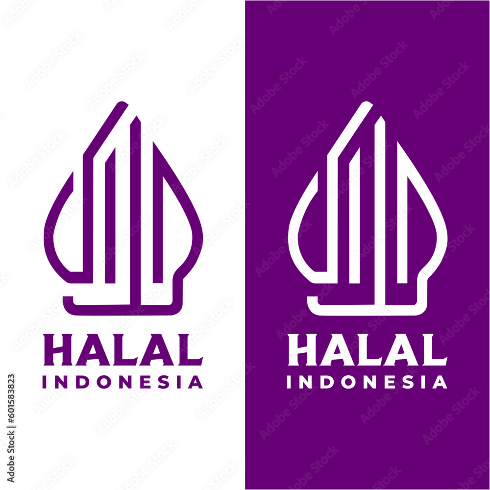 Vetor de kediri east java 12 may friday 2023 halal indonesia logo