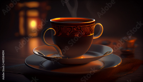 Coffee amazing background nice cup. Ai generated image