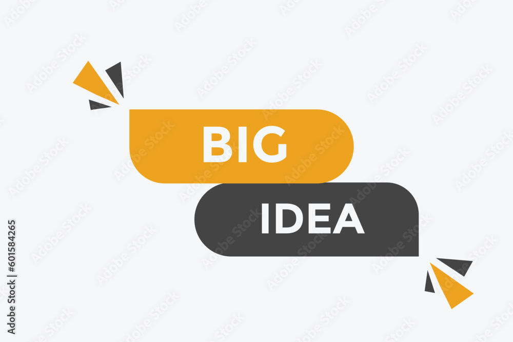 Big idea button web banner templates. Vector Illustration
Big idea button web banner templates. Vector Illustration