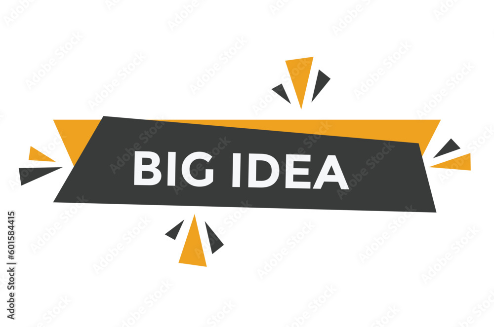 Big idea button web banner templates. Vector Illustration
Big idea button web banner templates. Vector Illustration
