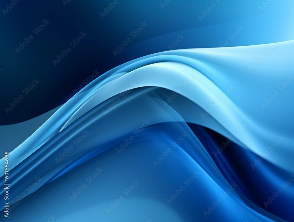 Blue Abstract Wave Smooth Texture Background Wallpaper AI Generated ...