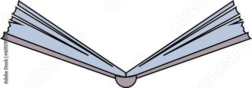 Open fairy tale book. Vector illustration, poster and banner