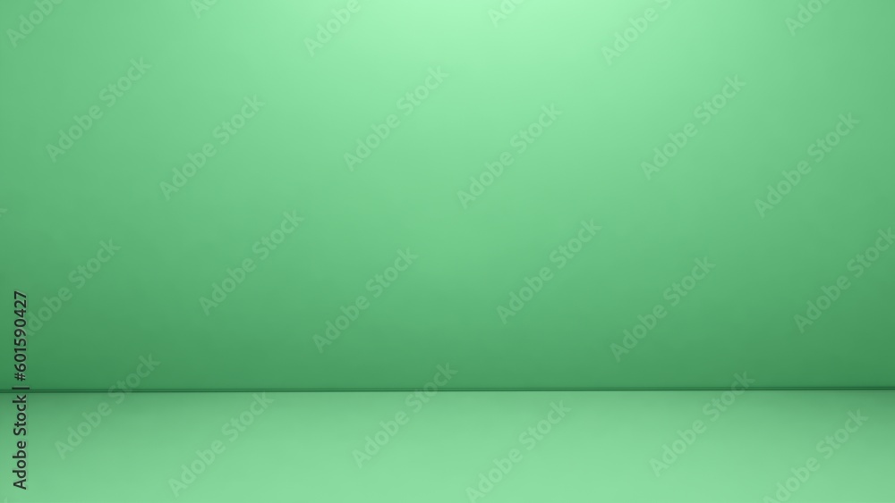 Sea Greem empty room studio gradient used for background and display your product Sea Greem empty room studio gradient used for background and display your product