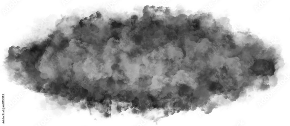 Black steam looking like smoke 