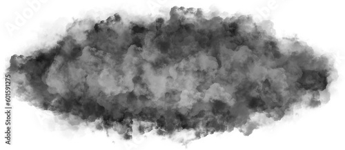 Black steam looking like smoke 