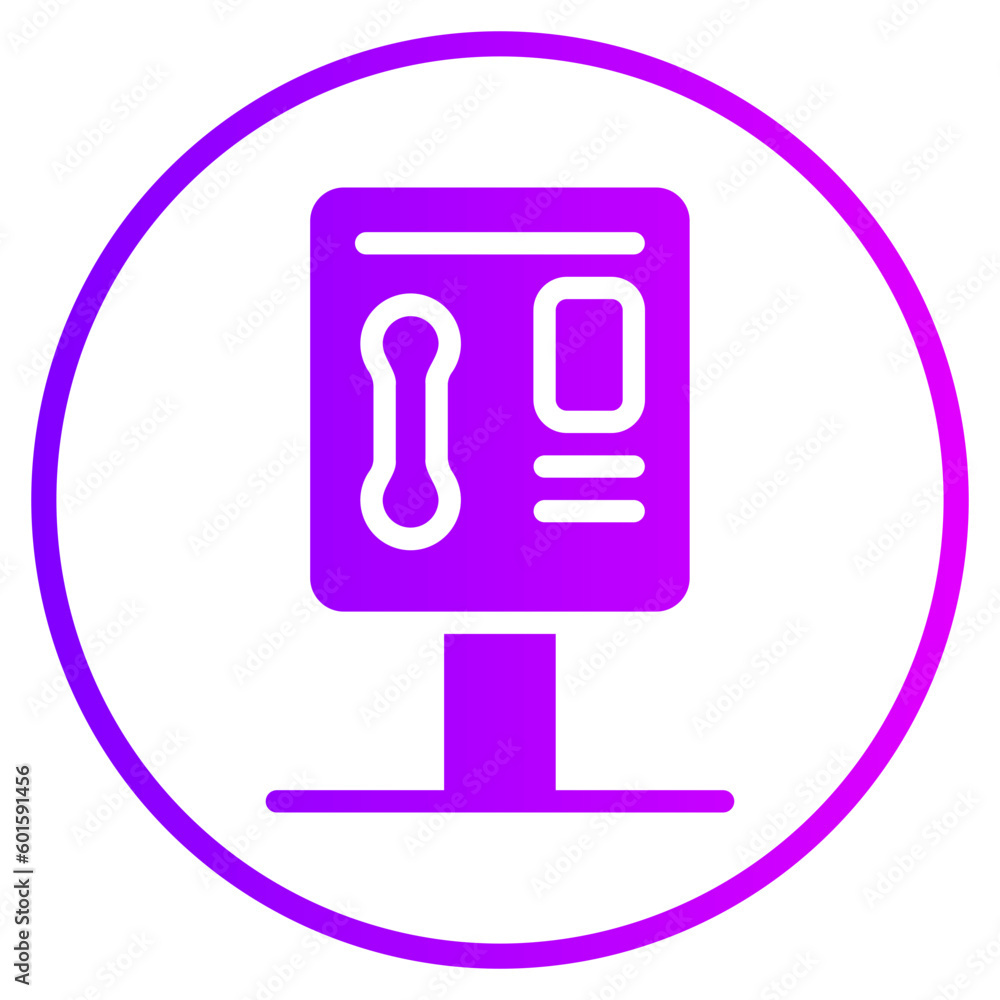 phone box gradient icon phone box gradient icon
