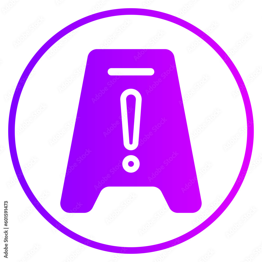 wet floor gradient icon wet floor gradient icon