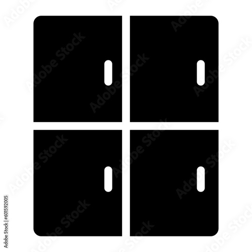 locker glyph icon