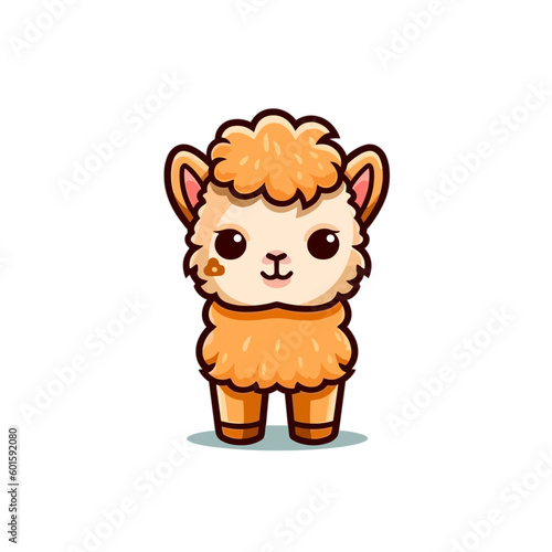 cute cartoon alpaca style 8