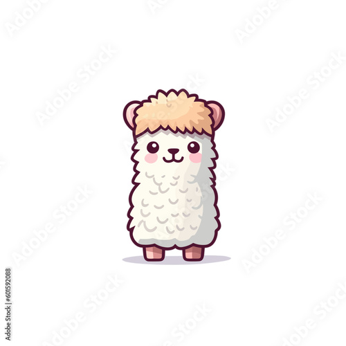 cute cartoon alpaca style 9