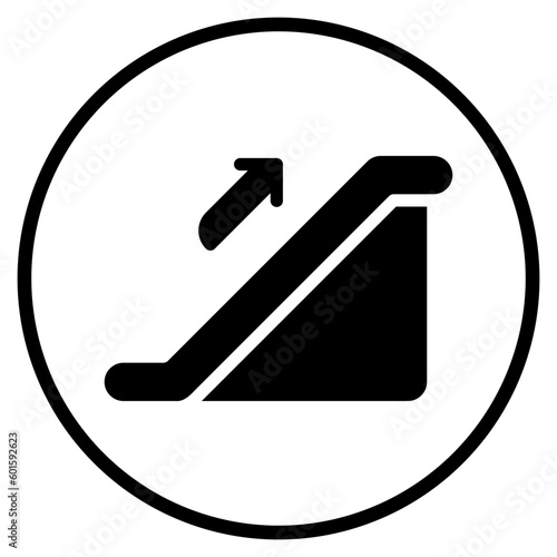 escalator glyph icon