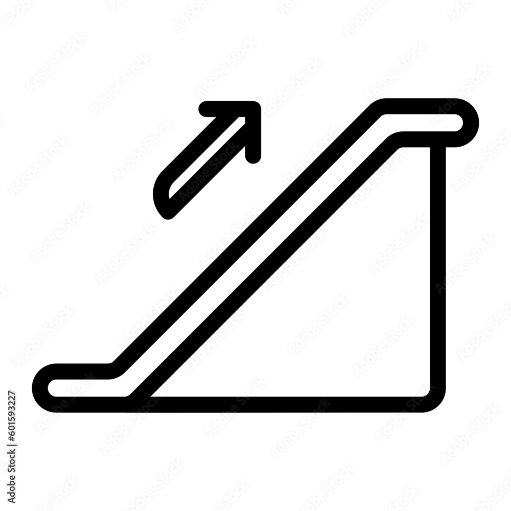 escalator line icon escalator line icon