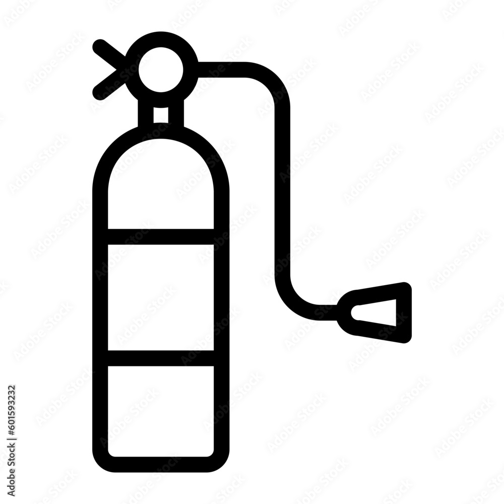 fire extinguisher line icon fire extinguisher line icon