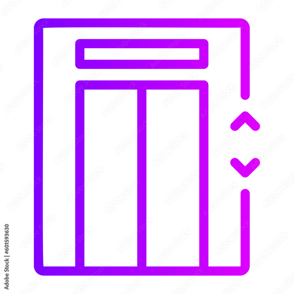 elevator gradient icon elevator gradient icon