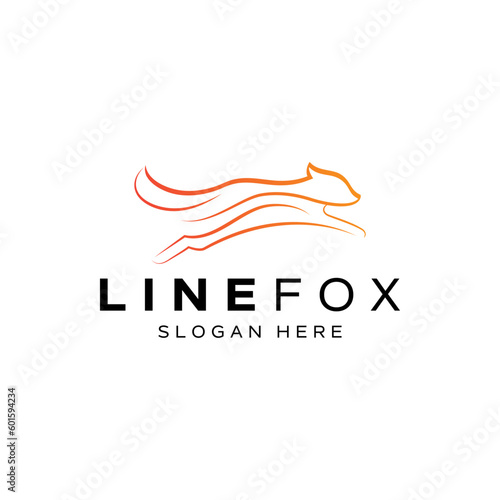 The modern logo depicts a jumping fox.