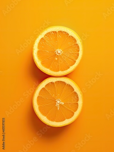 sliced orange on a table