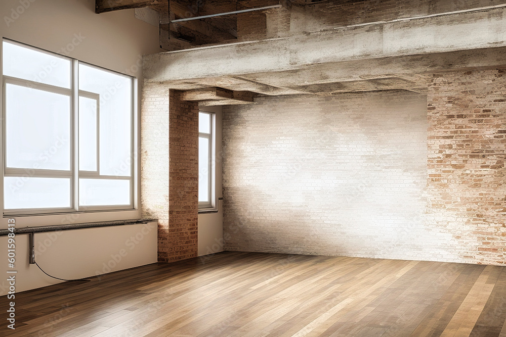 Fototapeta premium loft floor background , interior, room, floor, wall, architecture