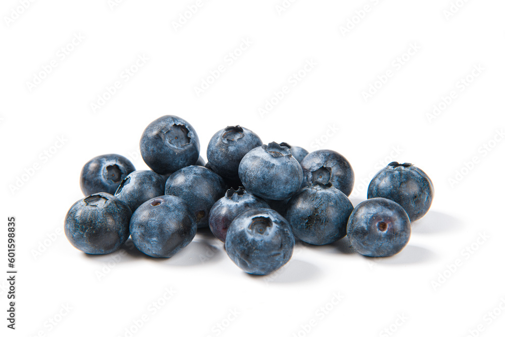fresh blueberry isolated on a white background. fresh blueberry isolated on a white background.