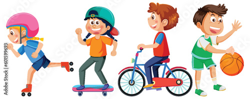 Kids Enjoying Various Sports