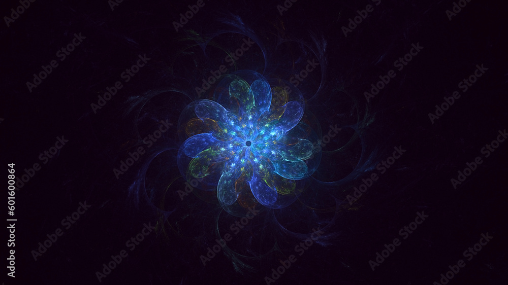 3D rendering abstract colorful fractal light background 3D rendering abstract colorful fractal light background