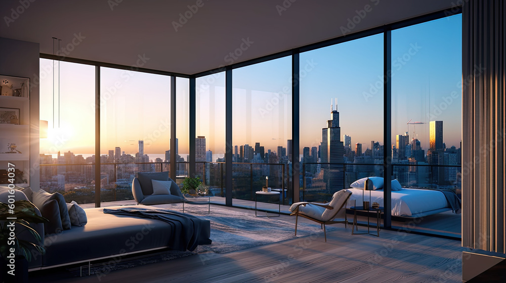 Naklejka premium Chicago Penthouse