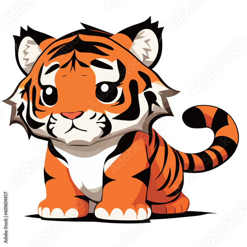 illustration of a cute tiger