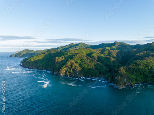 三陸のリアス式海岸（ドローン空撮）