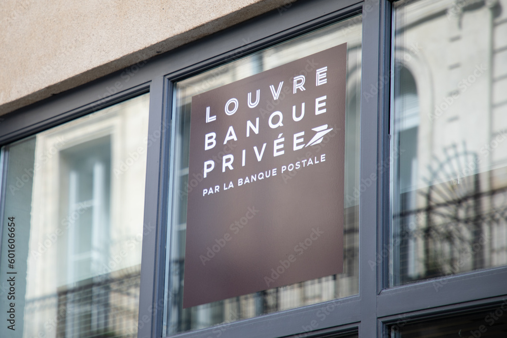 Louvre banque privee by La Banque Postale logo sign and brand logo ...