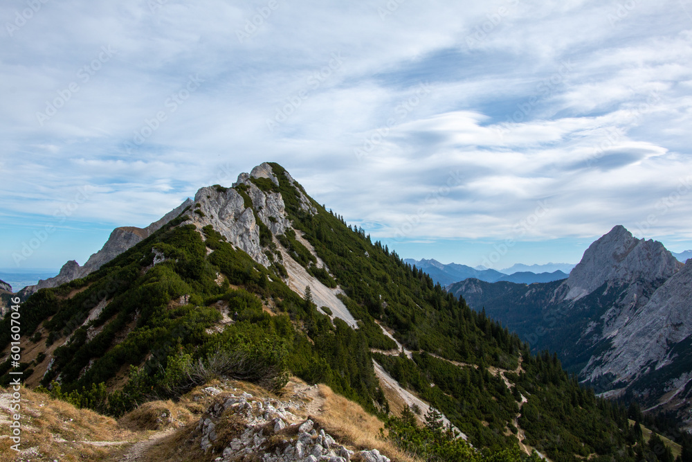 View towards the summit of the Große Schlicke in Tyrol in the Austrian Alps