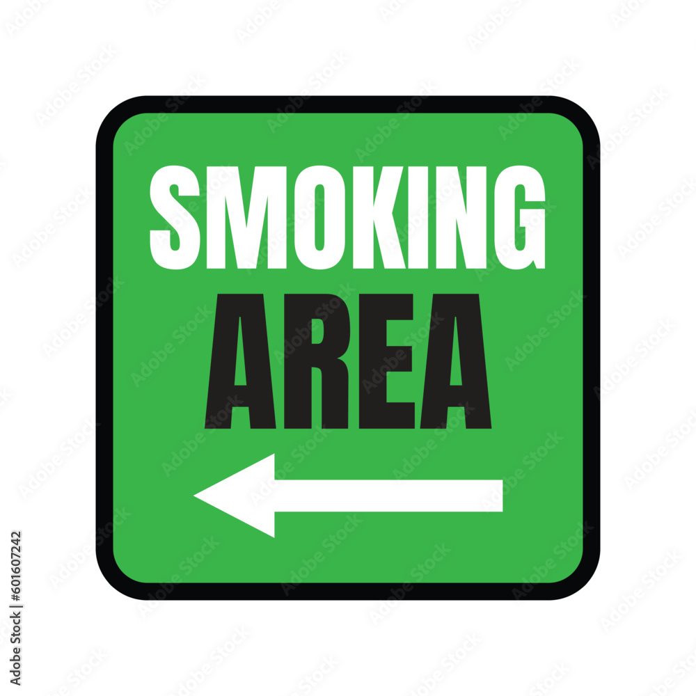 Designated smoking area sign, permitted smoking zone, special vaping zone sign Designated smoking area sign, permitted smoking zone, special vaping zone sign