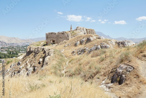 Van Castle in Van, Turkey was the headquarters of the Urartians, a mighty kingdom that thrived the 9th-6th centuries BC