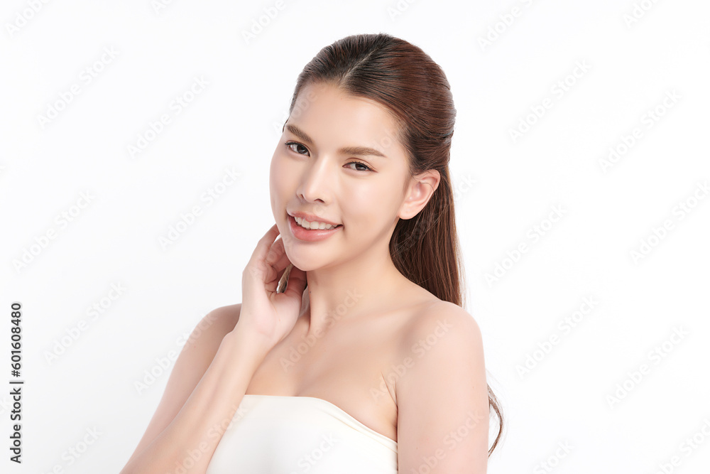 Beautiful young asian woman with clean fresh skin on white background, Face care, Facial treatment, Cosmetology, beauty and spa, Asian women portrait. Beautiful young asian woman with clean fresh skin on white background, Face care, Facial treatment, Cosmetology, beauty and spa, Asian women portrait.
