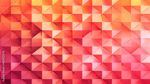 Generative AI, Pink and Orange Geometric Pattern for Fashion or Design Presentations
