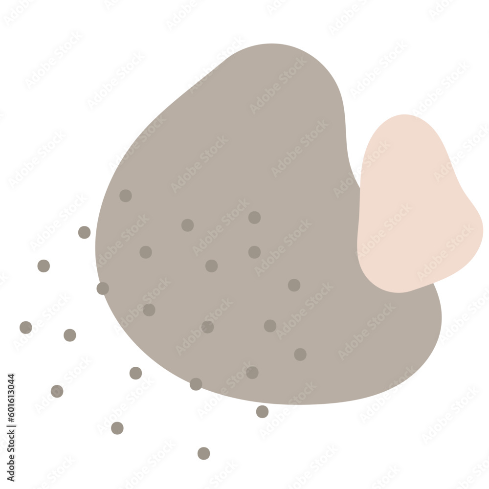 Earth tone irregular freeform shape icon Earth tone irregular freeform shape icon