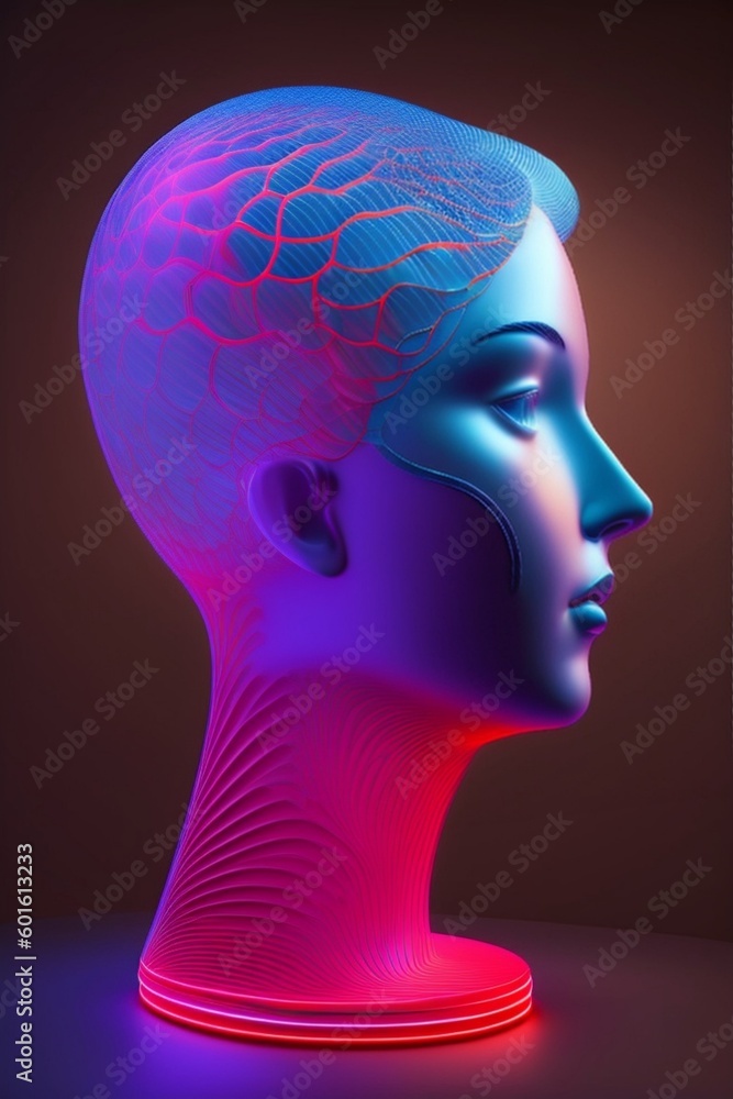 Obraz premium i am Algorithm like human Brains by Generative AI