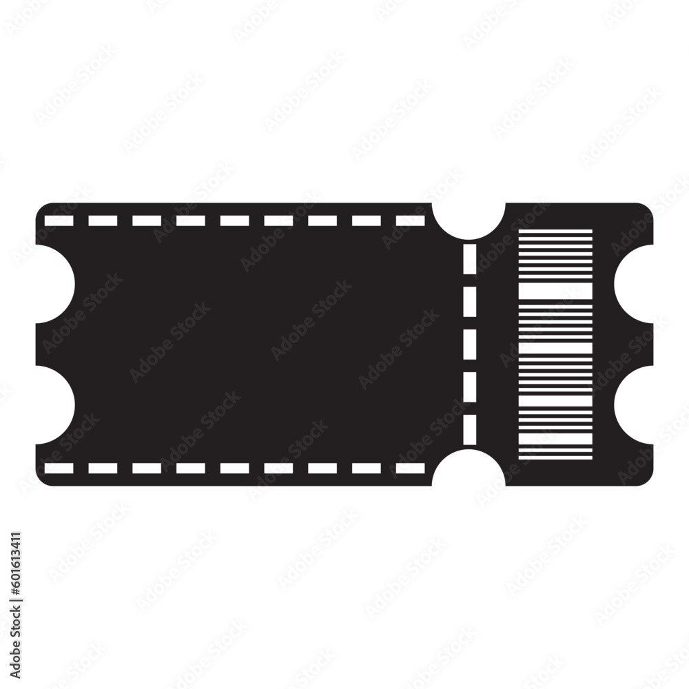 Obraz premium Ticket icon vector illustration simple design