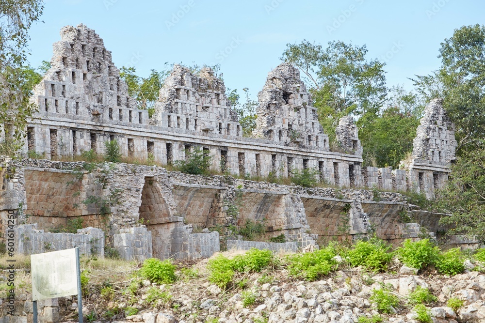 Fototapeta premium The Mayan ruins of Uxmal in Yucatan, Mexico, is one of Mesoamerica's most stunning archaeological sites
