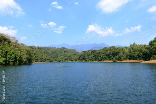 the lake in front of the peruvannamuzhi (peruvannamoozhi) dam, Kuttyady (Kuttiady, Kuttyadi), Kerala, India