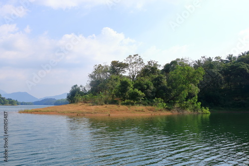 the lake in front of the peruvannamuzhi (peruvannamoozhi) dam, Kuttyady (Kuttiady, Kuttyadi), Kerala, India © Dynamoland