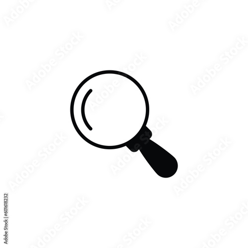 Magnifire icon design with white background stock illustration