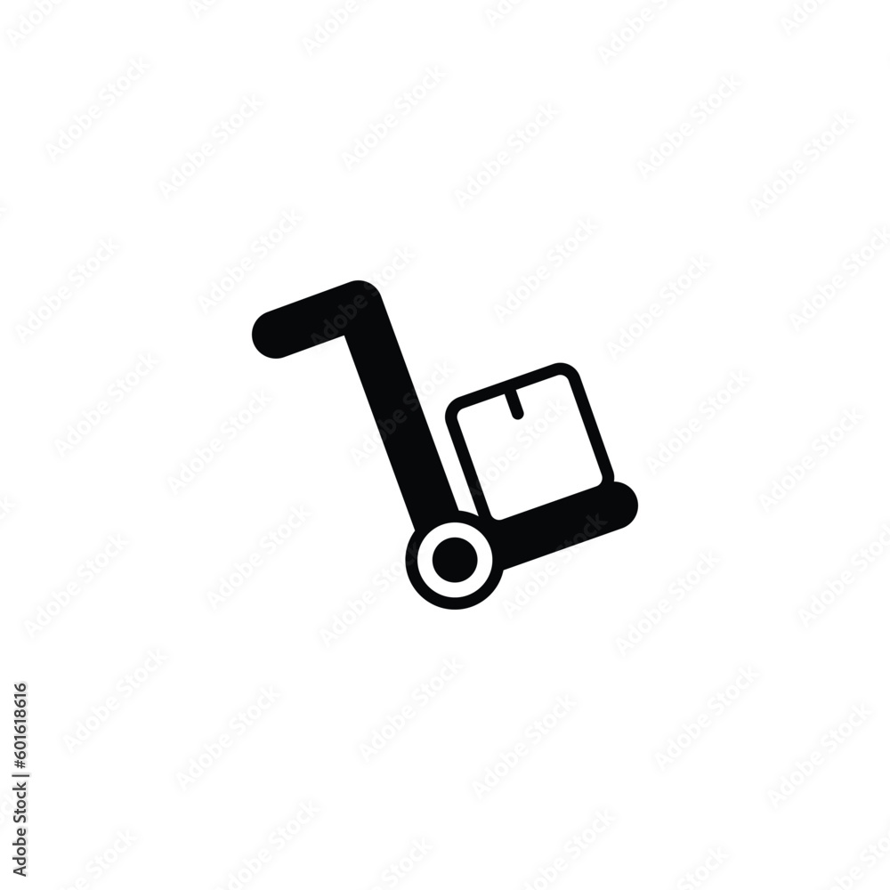Trolley icon design with white background stock illustration Trolley icon design with white background stock illustration