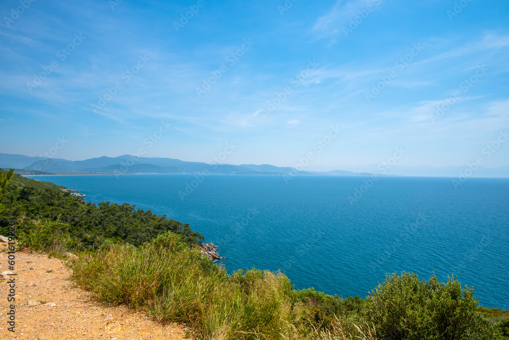 The mountains and the sea in Turkey on a summer and sunny day. The mountains and the sea in Turkey on a summer and sunny day.