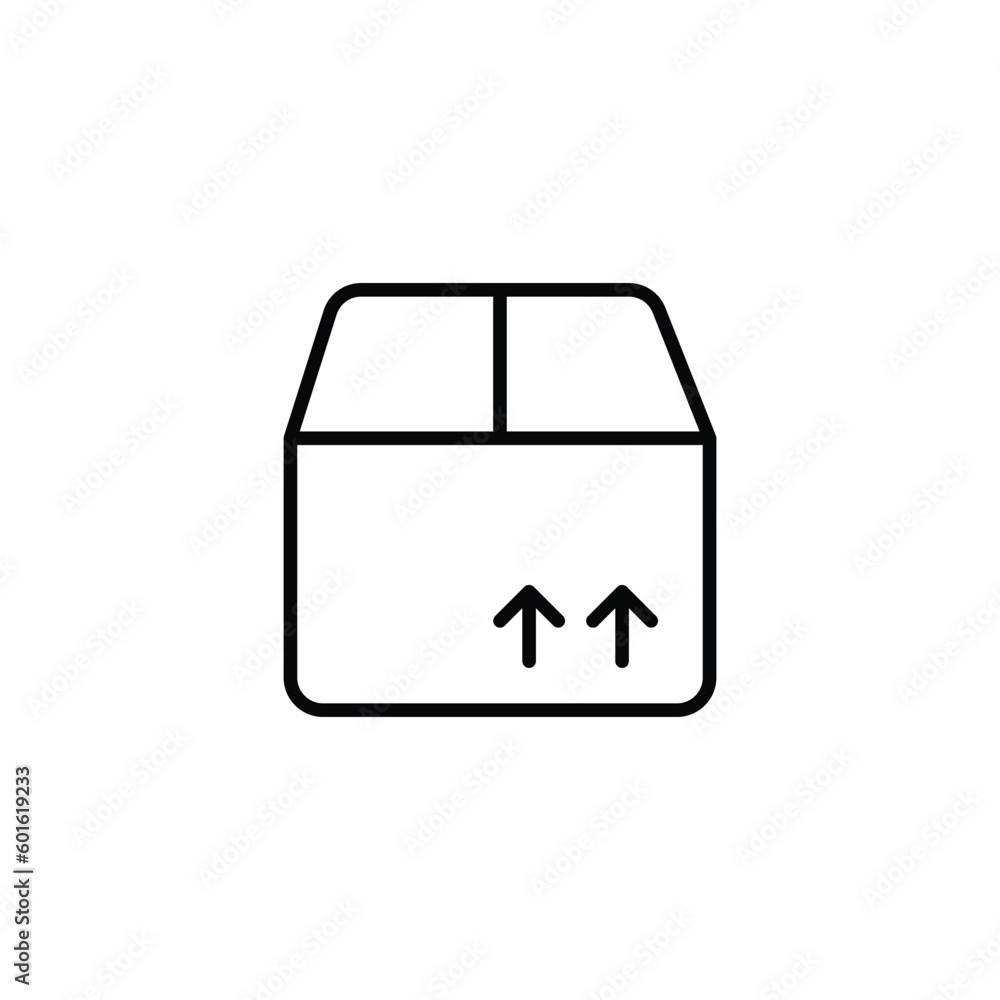 Delivery Box icon design with white background stock illustration Delivery Box icon design with white background stock illustration