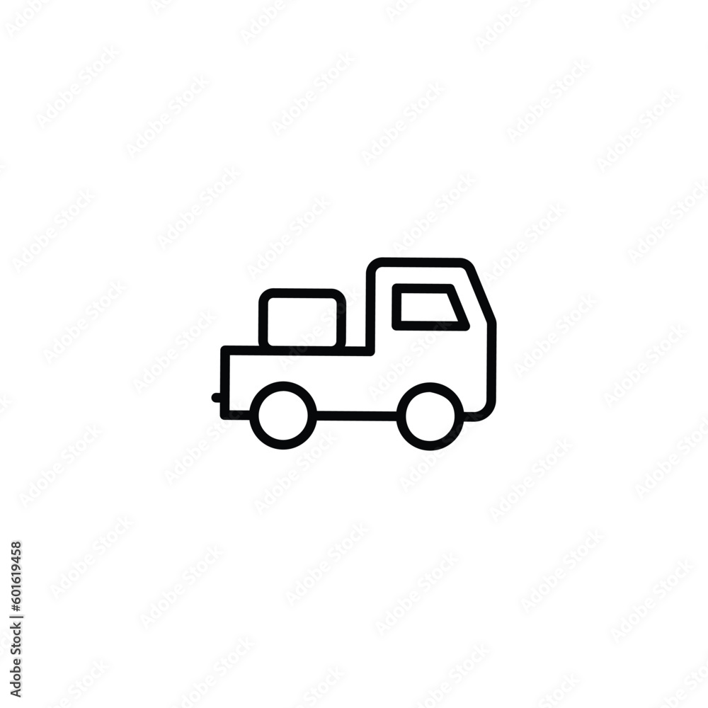 Delivery Truck icon design with white background stock illustration Delivery Truck icon design with white background stock illustration