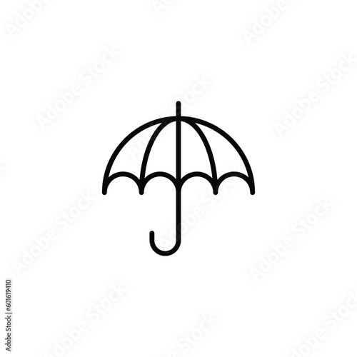 Umbrella icon design with white background stock illustration