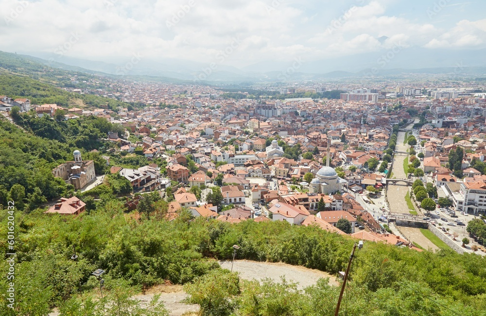The well-preserved historic town of Prizren, Kosovo, known for its Ottoman mosques and ancient churches