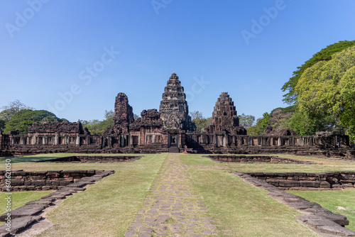 Ancient Khmer stone castle at Phimai District, Thailand