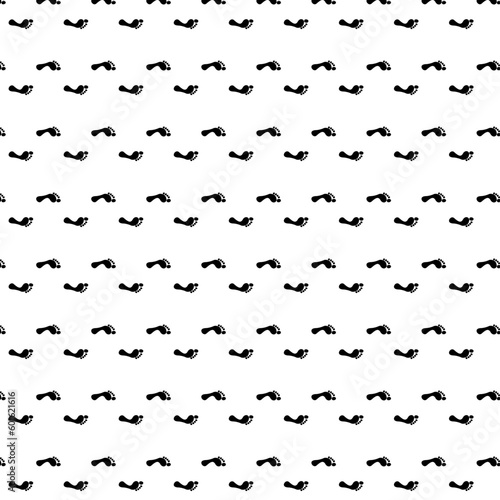 black and white background with foot steps vector illustration 