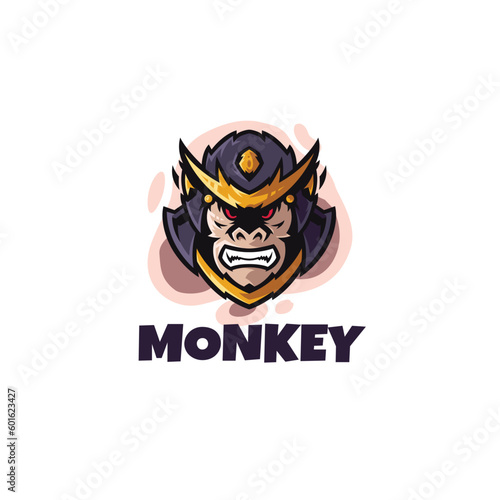 Monkey - Mascot   Esport logo template  All elements in this template are editable