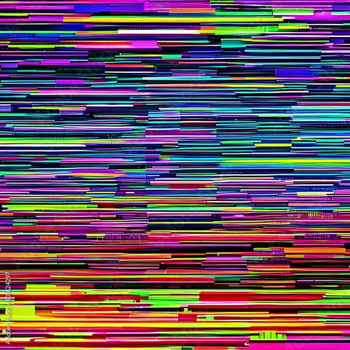 33 Digital Glitch: A futuristic and technological background featuring digital glitches and distortions in vibrant colors that create a dynamic and energetic vibe4, Generative AI